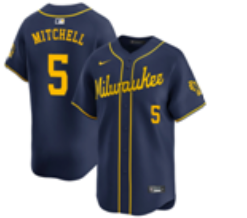 Women Milwaukee Brewers #5 Mitchell blue Nike 2026 World Series jersey 102105->women mlb jersey->Women Jersey